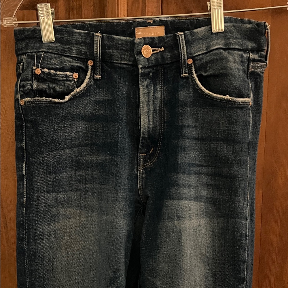 MOTHER Women's Skinny Jeans in Dark Blue